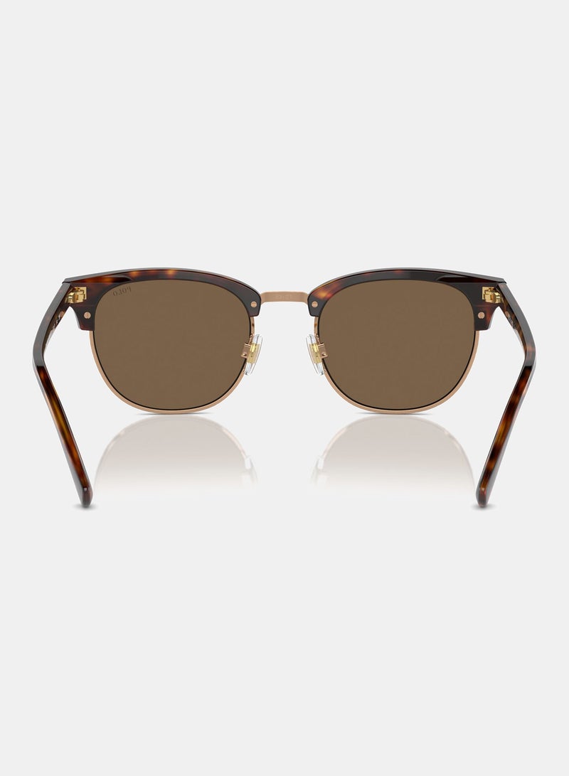 POLO RALPH LAUREN Semi-Rimless Round Sunglasses 0PH4217 - Image 3
